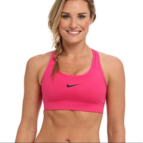 Nike Other - NWOT Nike Pro Victory Sports Bra Pink Black Large